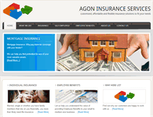 Tablet Screenshot of agoninsuranceservices.com